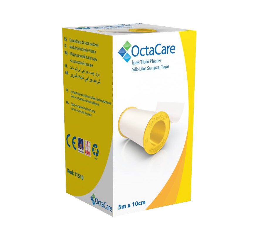 OCTAMED - Flaster İpek 10 Cm X 5 Mt 11510 - 10 Adet