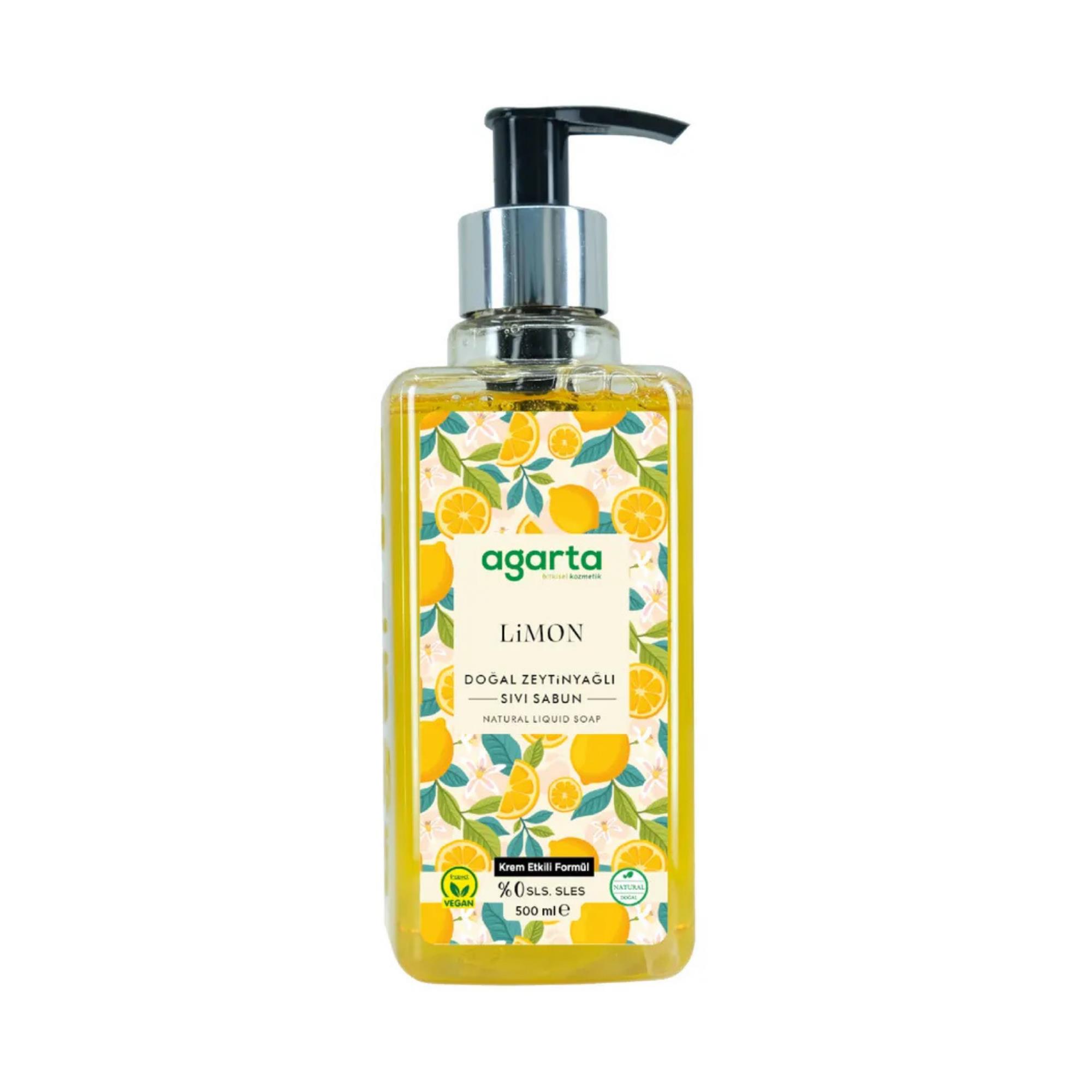 AGARTA - Sıvı El Sabunu Doğal Limon 500 Ml