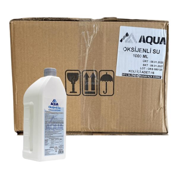 AQUA - Oksijenli Su 1 Lt - 16 Adet 1 Koli