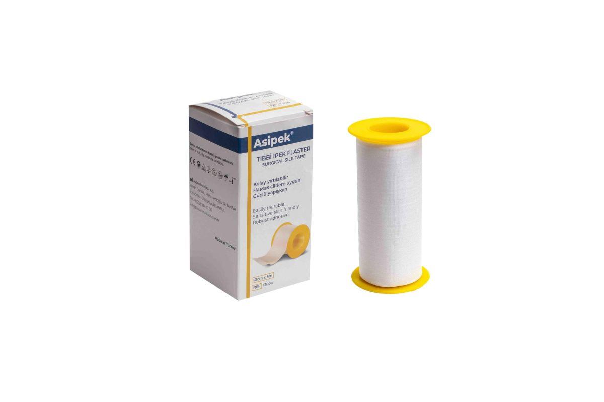 ASİPEK - İpek Flaster 10 Cm X 5 Mt REF:12004 - 3 Adet