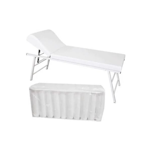 ATOS - Sedye Örtüsü Lastikli Beyaz 80CMx220CM 50 Adet - 1 Paket