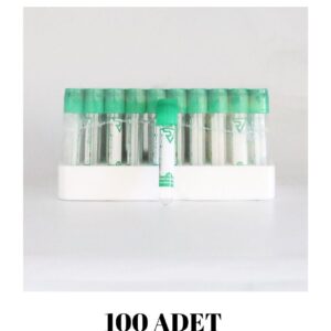 2ML KAN TÜPÜ PLASTİK LİTYUM HEPARİNLİ YEŞİL REF: 368494 - 100 Adet