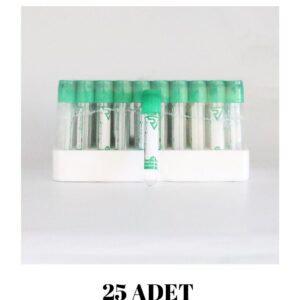 BD - 2ML Kan Tüpü Plastik Lityum Heparinli Yeşil REF: 368494 - 25 Adet