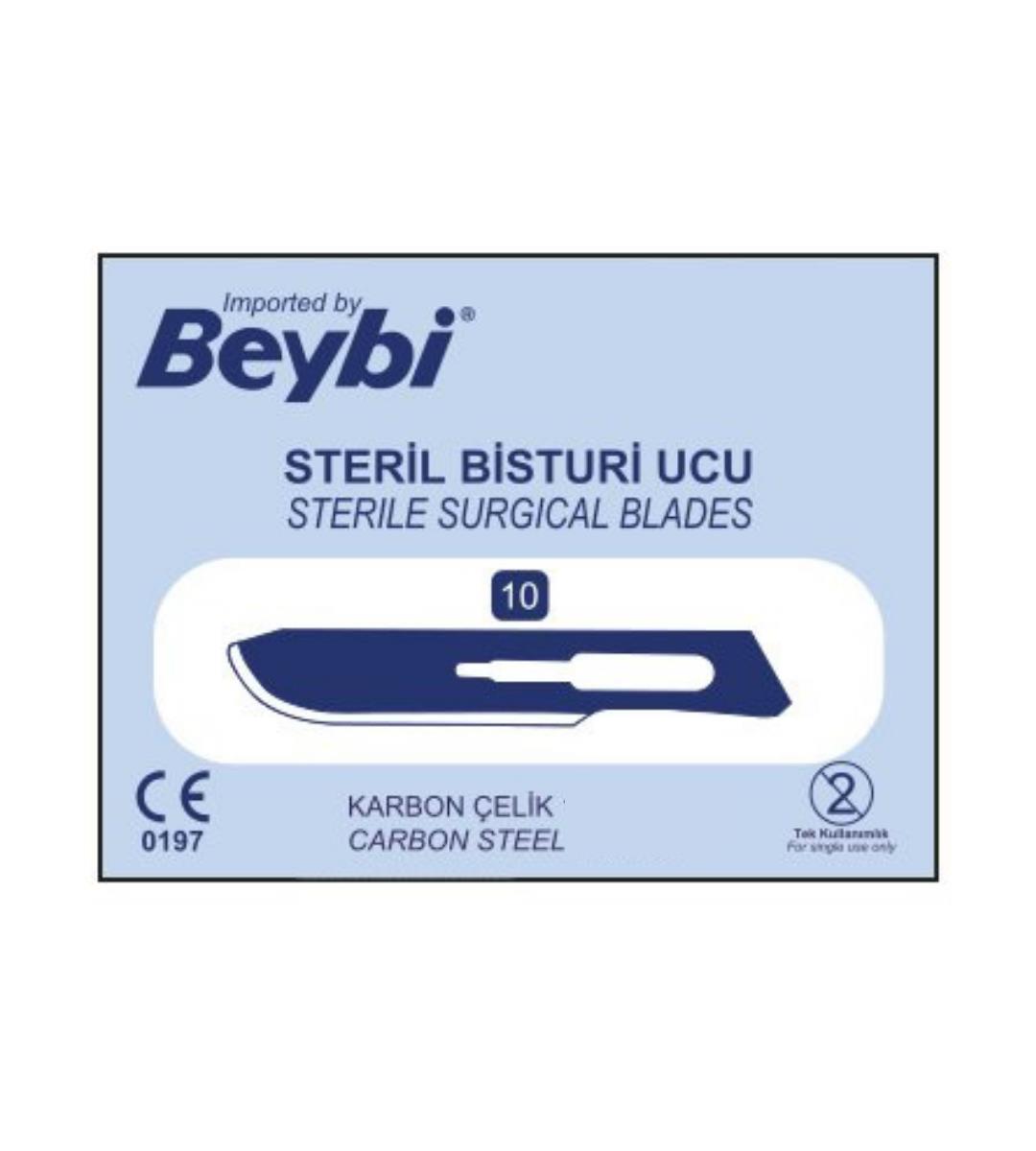 BEYBİ - Bistüri Ucu No : 10 - 100 Adet - 1 Paket
