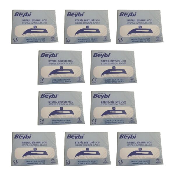 BEYBİ - Bisturi Ucu No: 12 - 1000 Adet 10 Paket