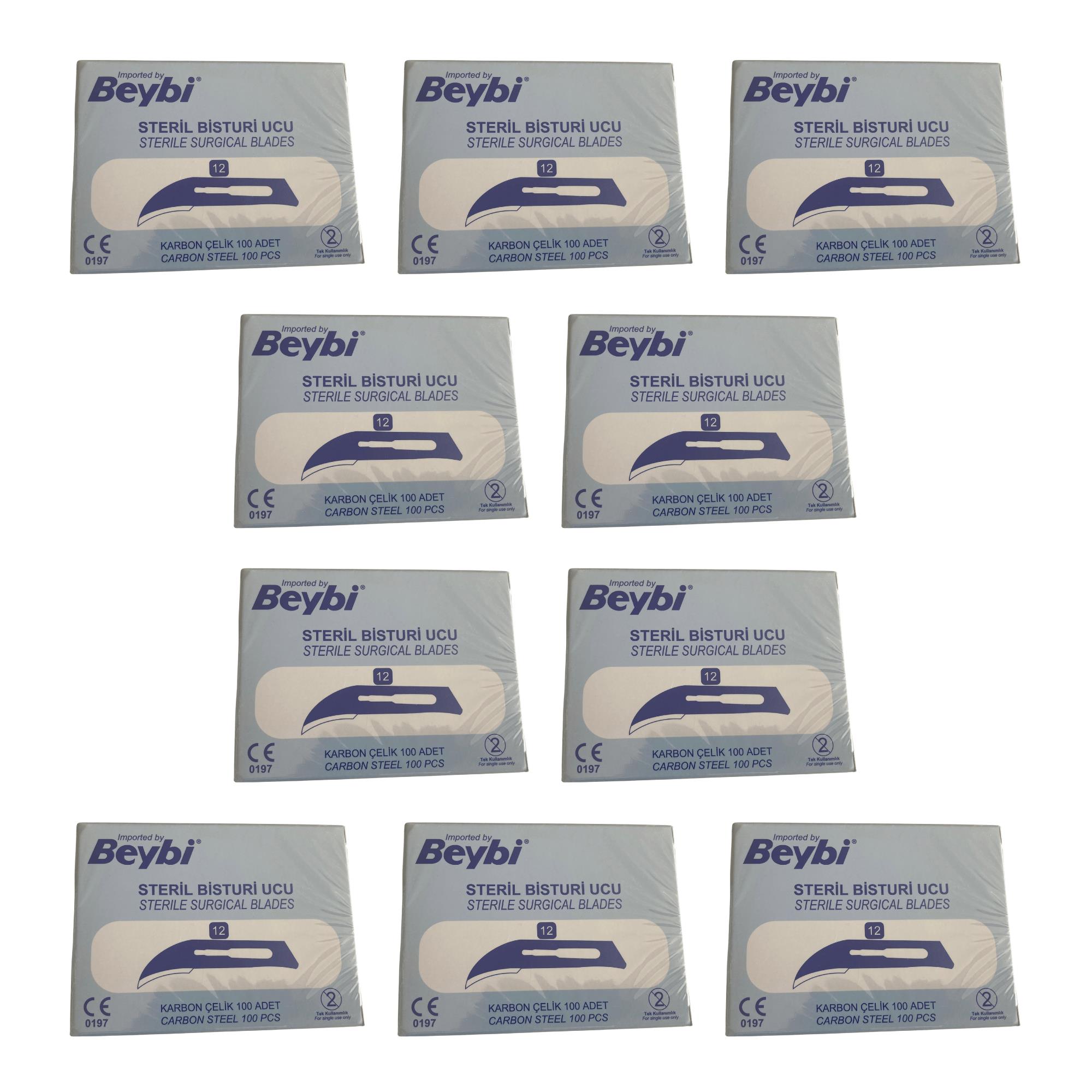 BEYBİ - Bisturi Ucu No: 12 - 1000 Adet 10 Paket