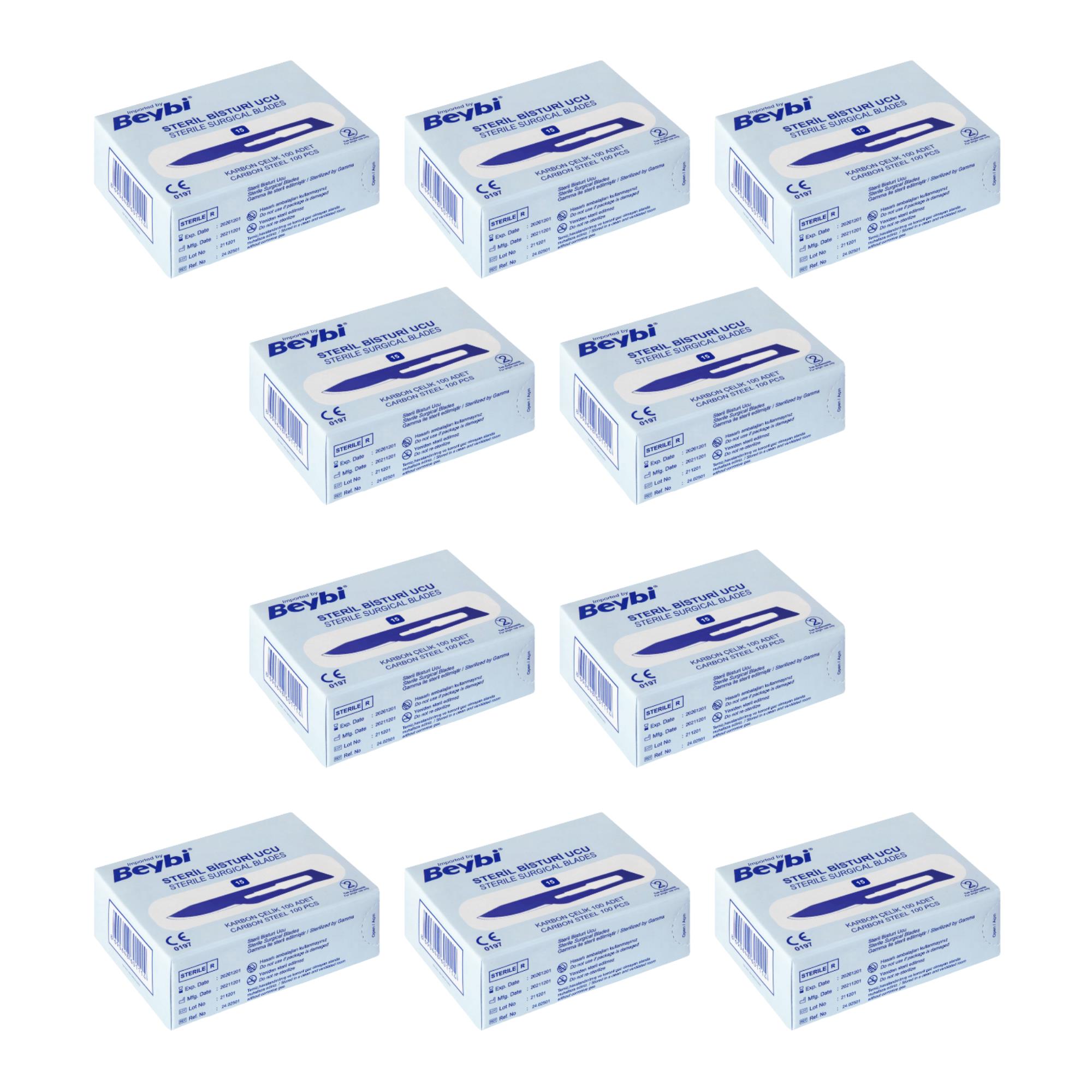 BEYBİ - Bisturi Ucu No: 15 - 1000 Adet 10 Paket