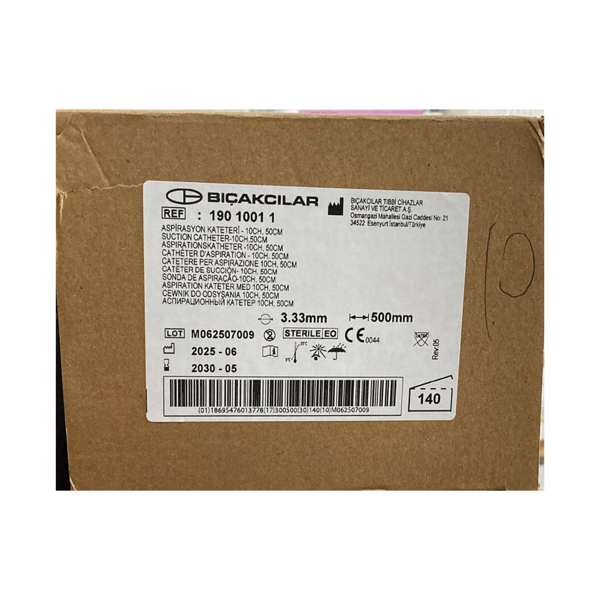 Bıçakcılar -aspirasyon Sondası Siyah No: 10 140LI 1 Paket