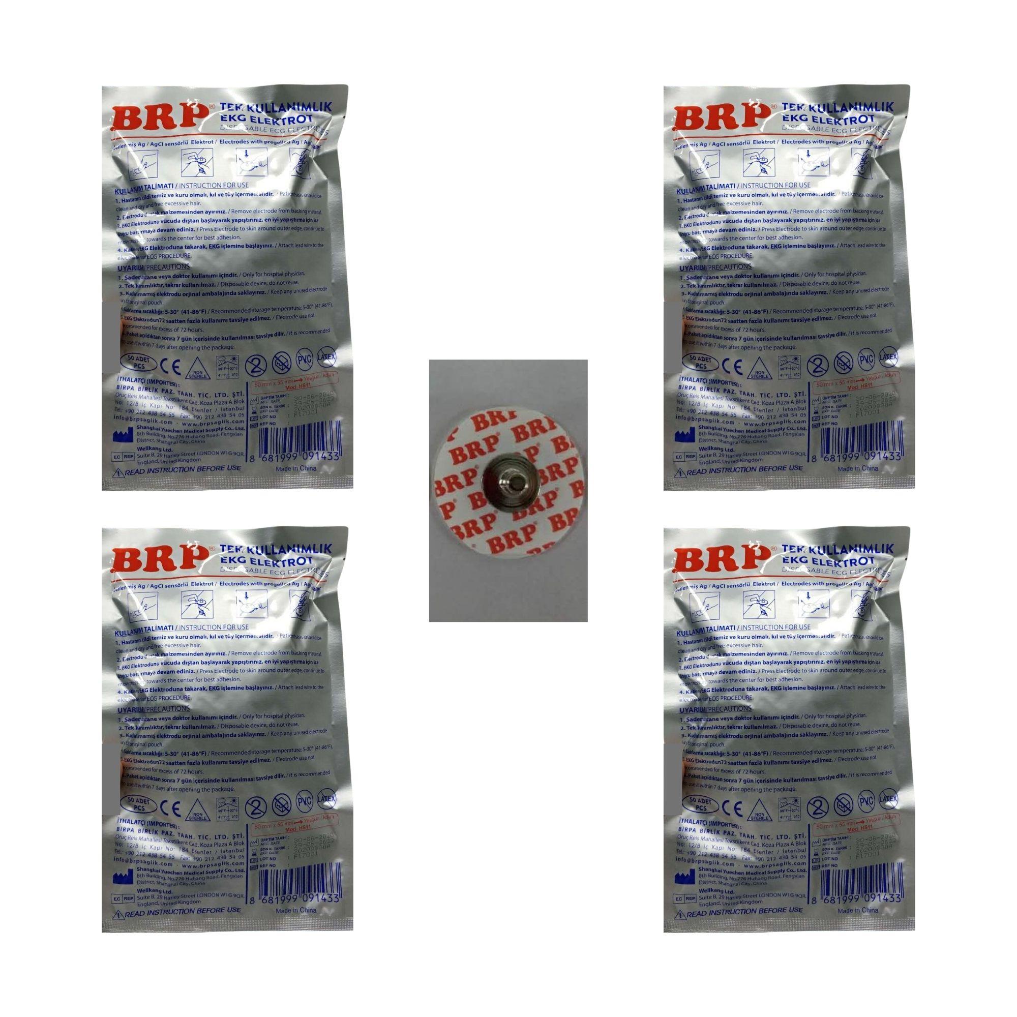 BRP - Ekg Elektrodu Yetişkin 50Lİ - 4 Paket