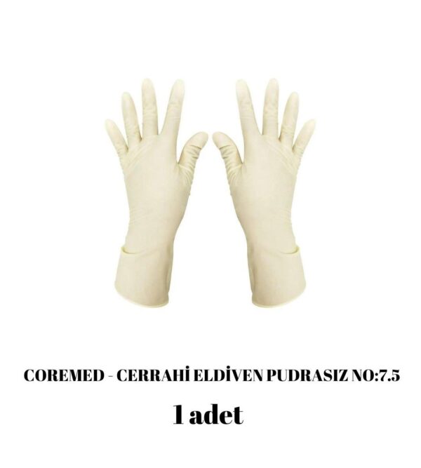 COREMED - Cerrahi Eldiven Pudrasız NO:7.5
