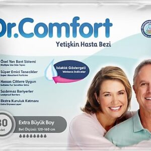 DR. COMFORT - Hasta Bezi Bel Bantlı Bağlamalı Xlarge 30LU
