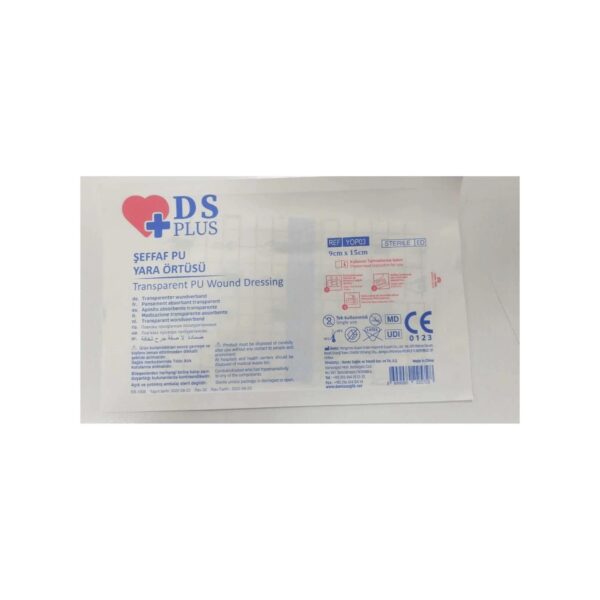 DS - Yara Örtüsü Şeffaf Pu Su Geçirmez 9CM X 15CM 25Lİ 1 Paket