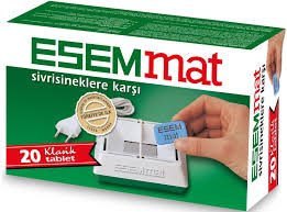 Esemmat Sivrisinek Kovucu Mat Tablet 20Lİ