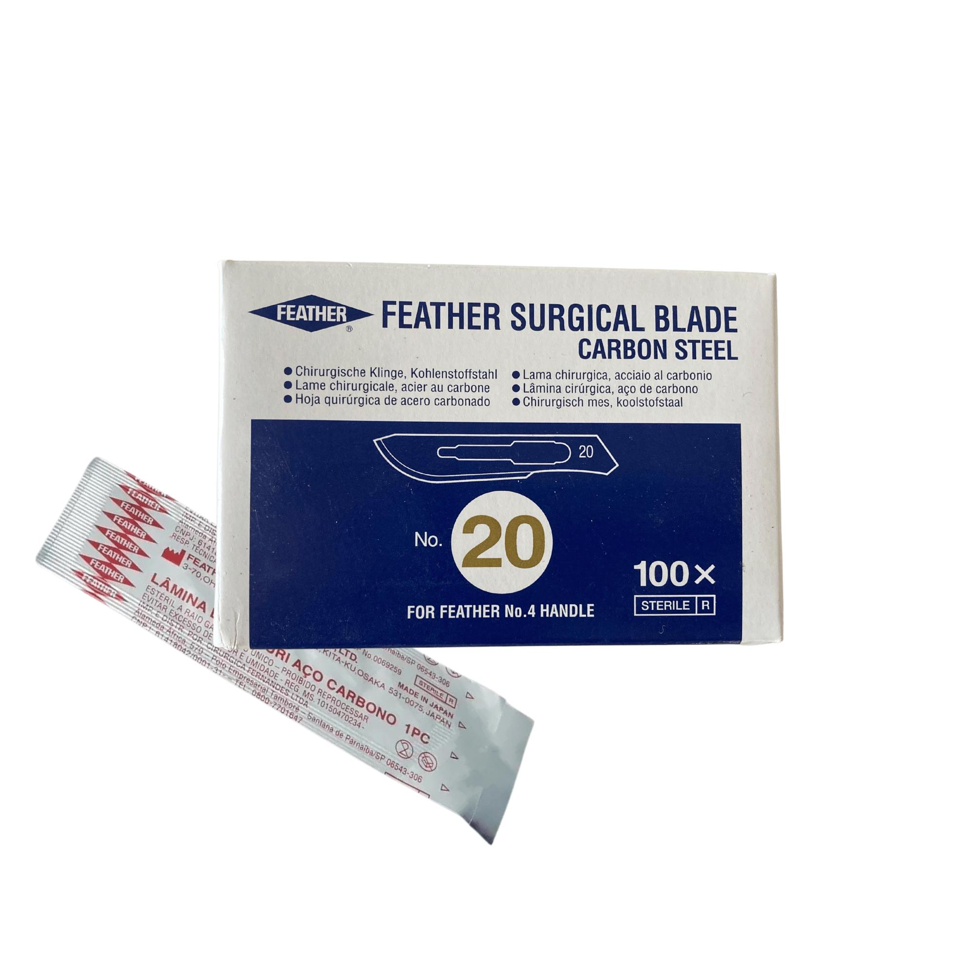 FEATHER - Bistüri Ucu No: 20 100LÜ 1 Paket