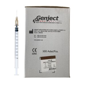 GENJECT - 1 Ml 3P 26G 0.45X13 Mm İğneli İnsülin Enjektörü - 500 Adet