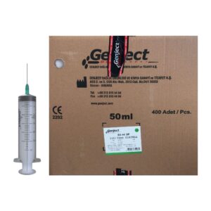 GENJECT - 50 Ml 3PARÇA 21G 0.80X38MM Enjektör - 400 Adet