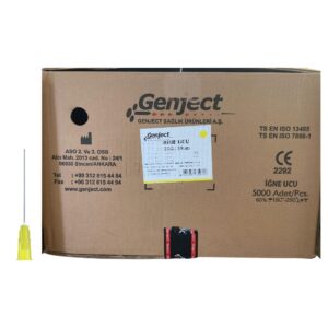 GENJECT - Enjektör İğne Ucu 38MM Sarı 20G - 5000 Adet