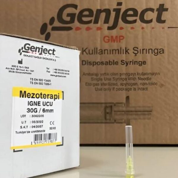 GENJECT - Mezoterapi 30G 6MM İğne Ucu - 100 Adet