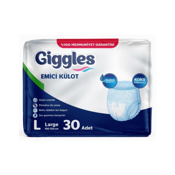 GİGGLES - Hasta Altı Bezi Külotlu Large 30LU