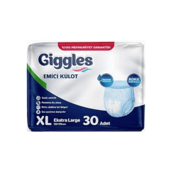GİGGLES - Hasta Altı Bezi Külotlu Xlarge 30LU