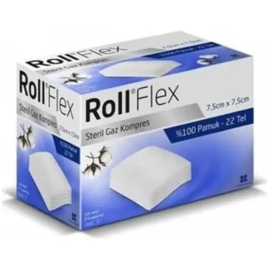 ROLL - Gaz Kompres 7.5CM X 7.5CM 100LÜ 1 Paket
