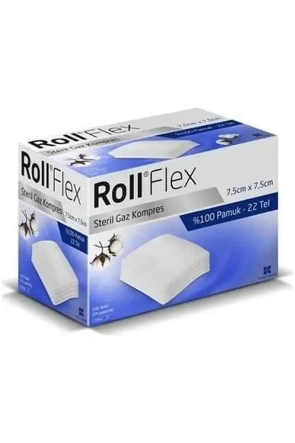 ROLL - Gaz Kompres 7.5CM X 7.5CM 100LÜ 1 Paket