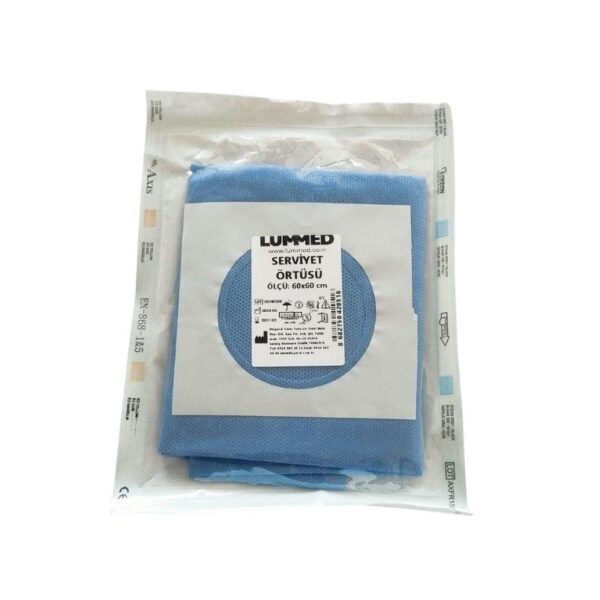 LUMMED - Serviyet Steril Delikli Yapışkanlı Örtü 60x60 - 25 Adet
