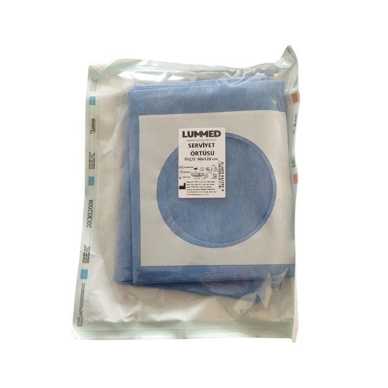 LUMMED - Serviyet Steril Delikli Yapışkanlı Örtü 90X120