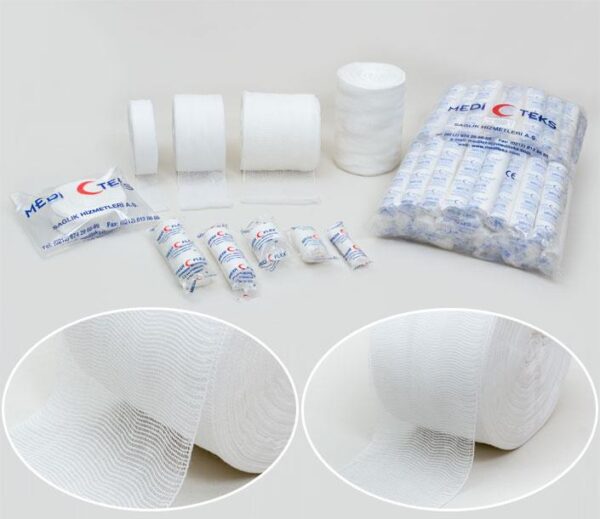 MEDİTEKS - Sargı Bezi Pamuklu 10 Cm X 10 M