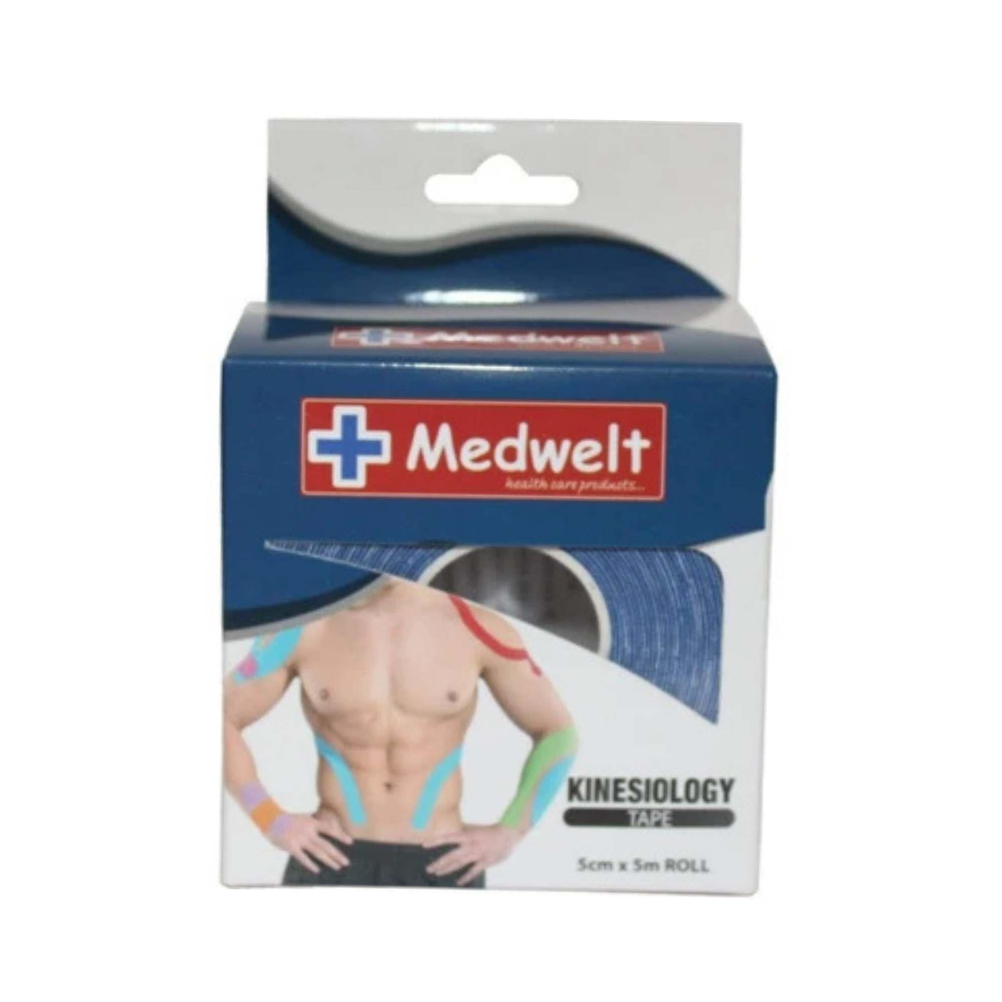 MEDWELT - Kinesiyoloji Bandı 5CMX5M Mavi