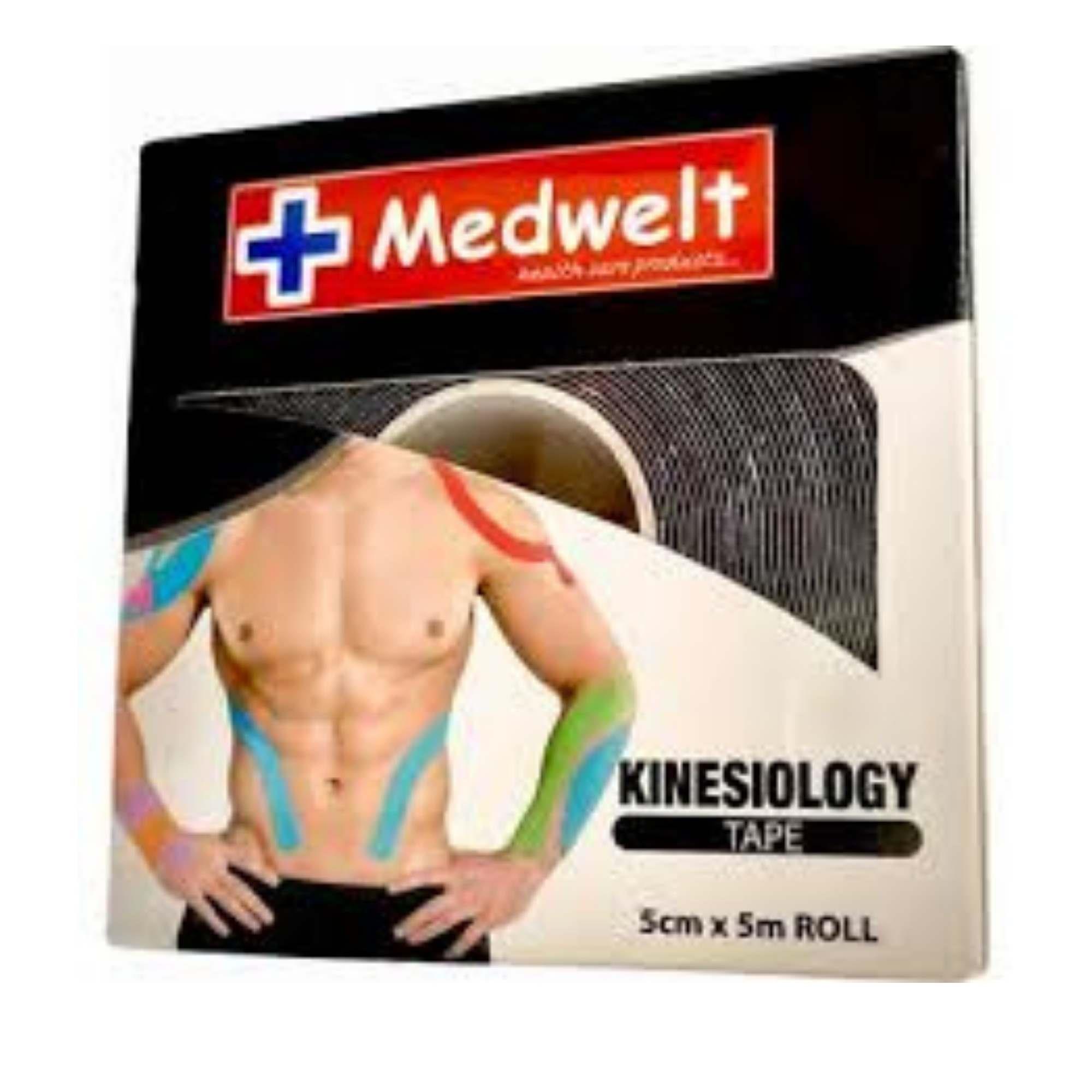 MEDWELT - Kinesiyoloji Bandı 5CMX5M Siyah