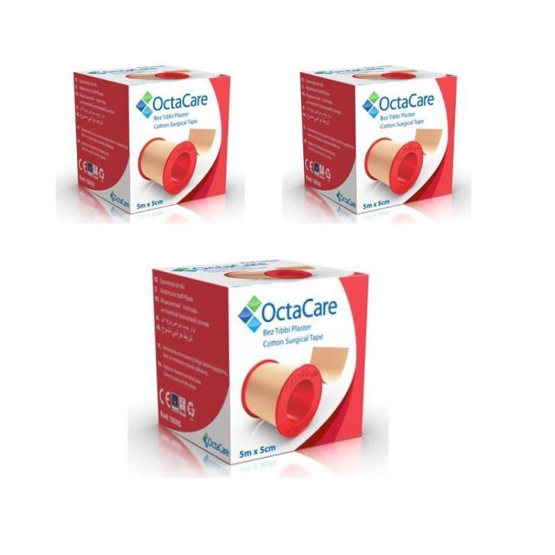 OCTAMED - Bez Flaster 5CM X 5MT REF:10505 - 3 Adet