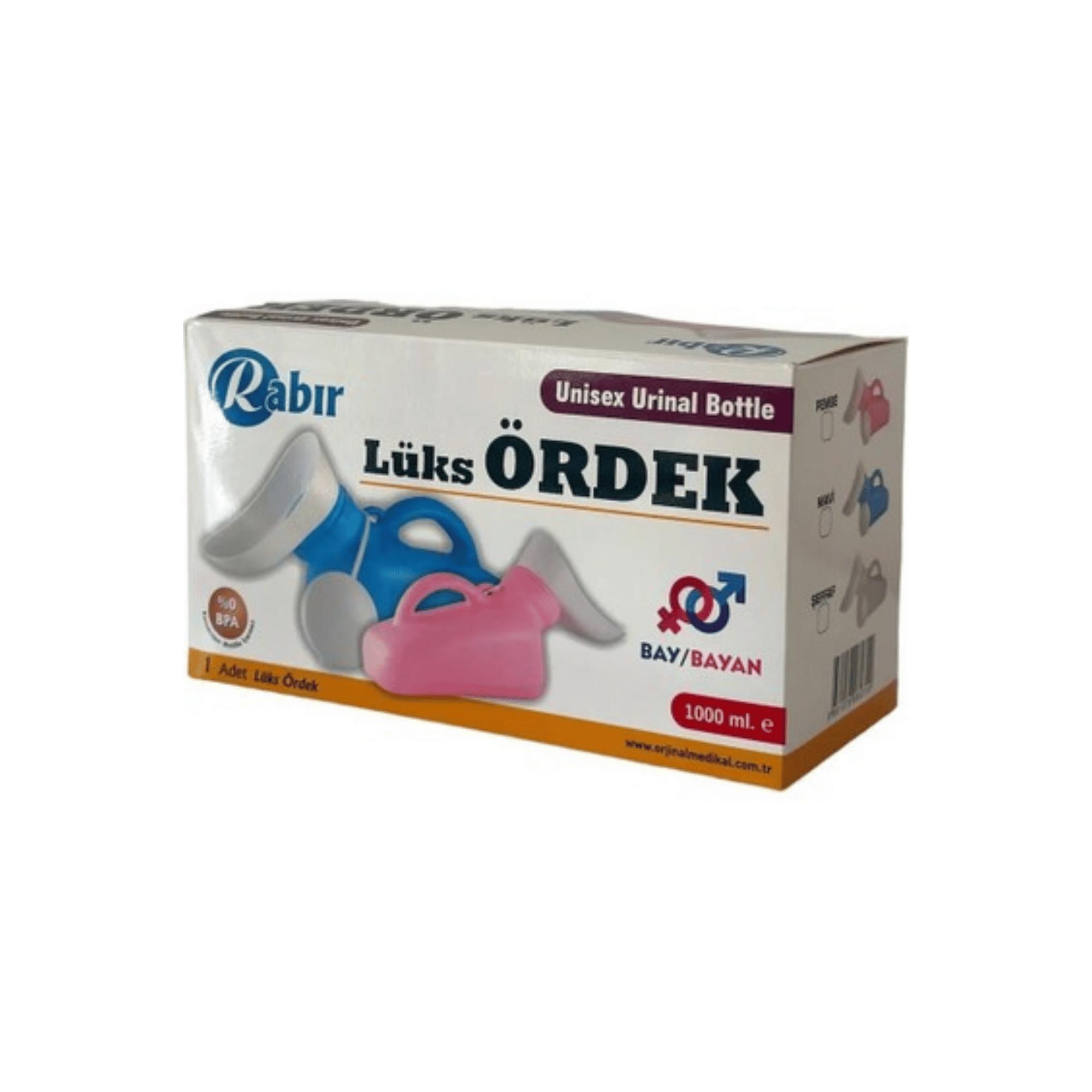 RABIR - İdrar Kabı Plastik Lüks Ördek Bay/Bayan Unisex Şeffaf