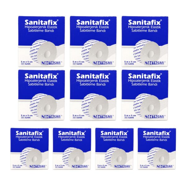SANİTAFİX - Hipoalerjenik Esnek Flaster 5CM X 5CM REF:5205 - 10 Adet