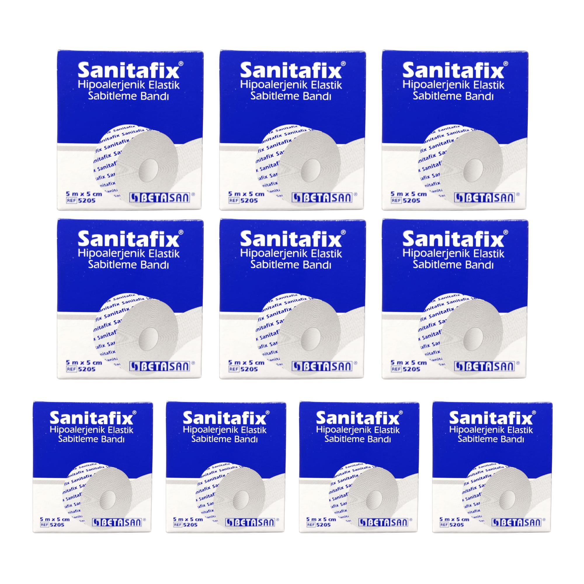SANİTAFİX - Hipoalerjenik Esnek Flaster 5CM X 5CM REF:5205 - 10 Adet