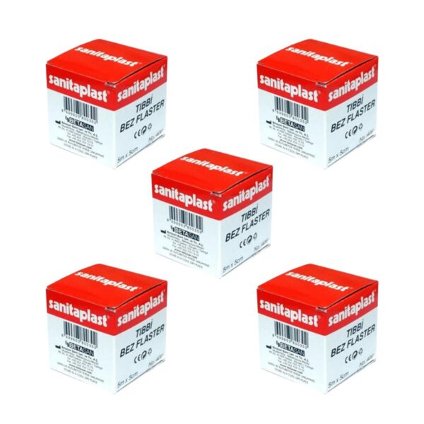 SANİTAPLAST - Bez Flaster 5CMX5MT REF : 406 - 5 Adet