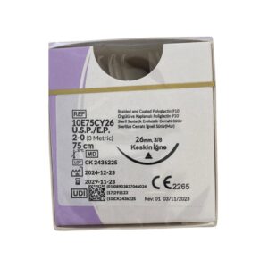 TRUSYNTH - Pga No: 2/0 0 75CM Keskin 30MM V-074 - 1 Paket