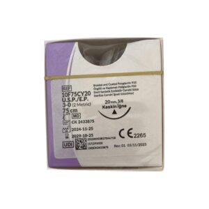 TRUSYNTH - Pga No: 3/0 0 75CM Keskin 30MM V-183 - 1 Paket